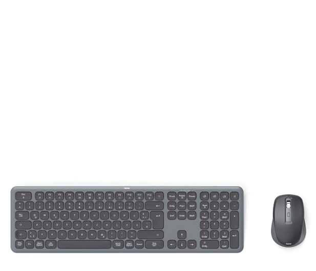 Hama Zestaw klawiatura i mysz MULTI-DEVICE WKM-550 czarno-szary - 1331336 - zdjęcie 2